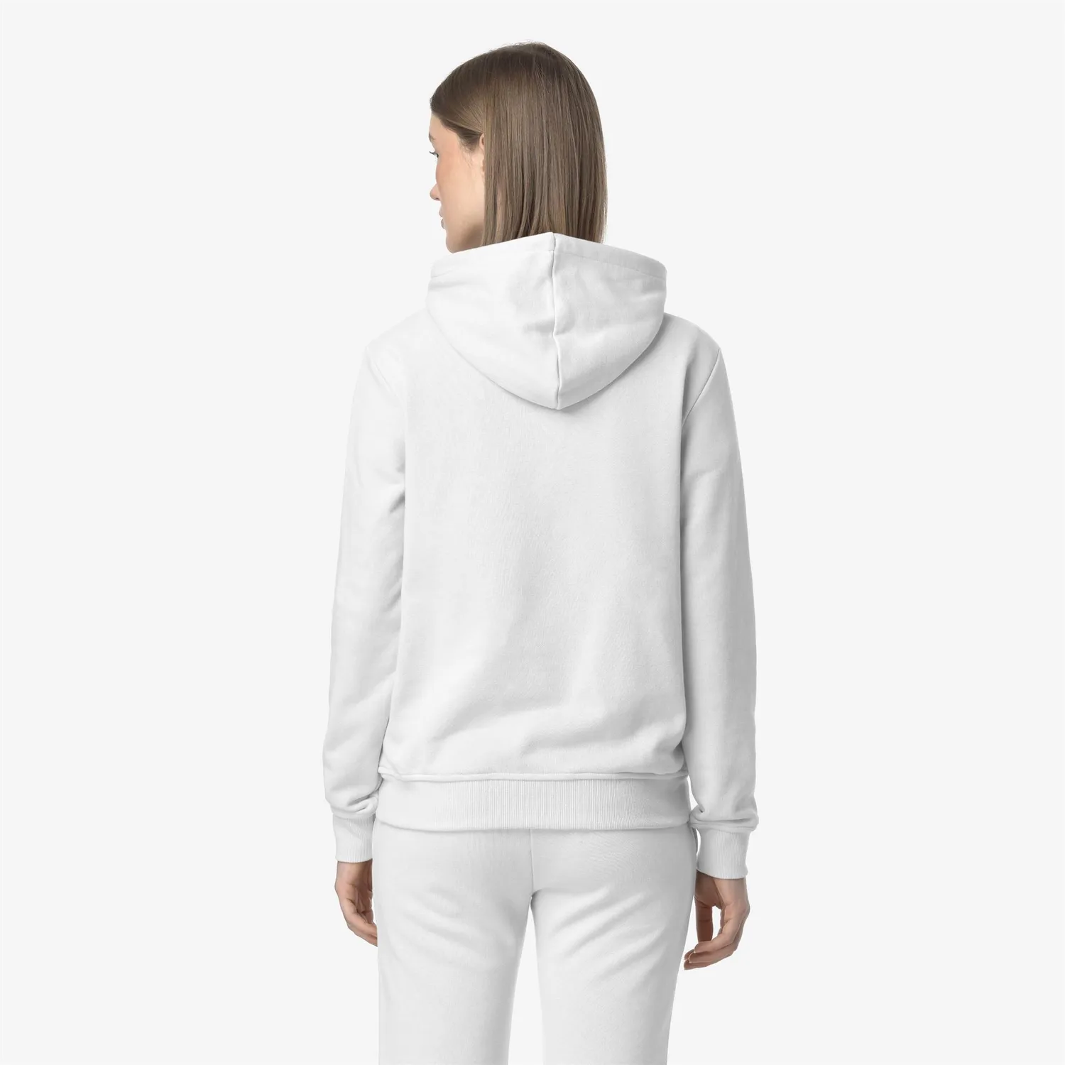K-Way Arnette Poly Cotton hanorac unisex alb calduros