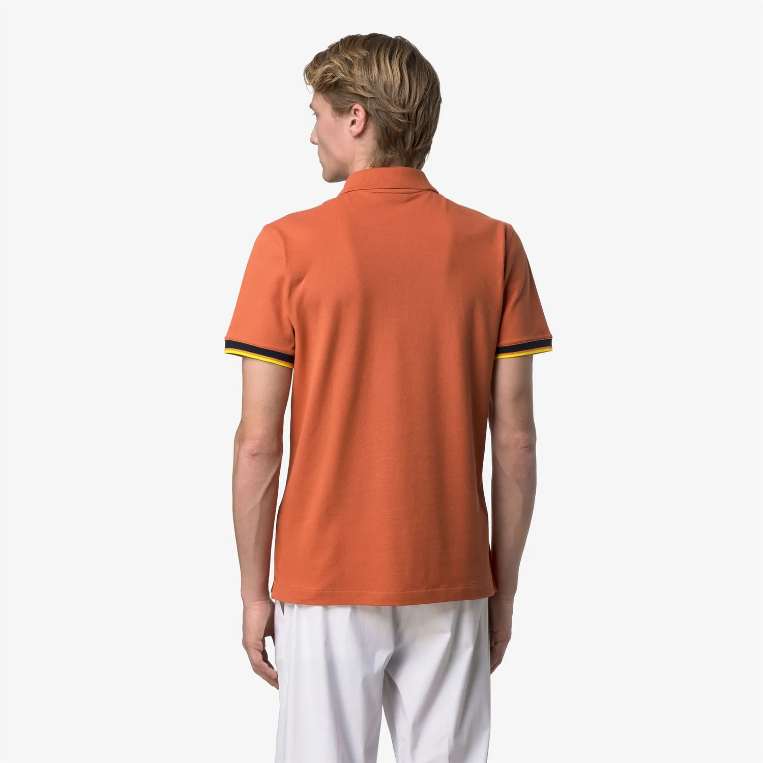 K-Way Vincent Pique Slim polo barbati caramiziu elastic