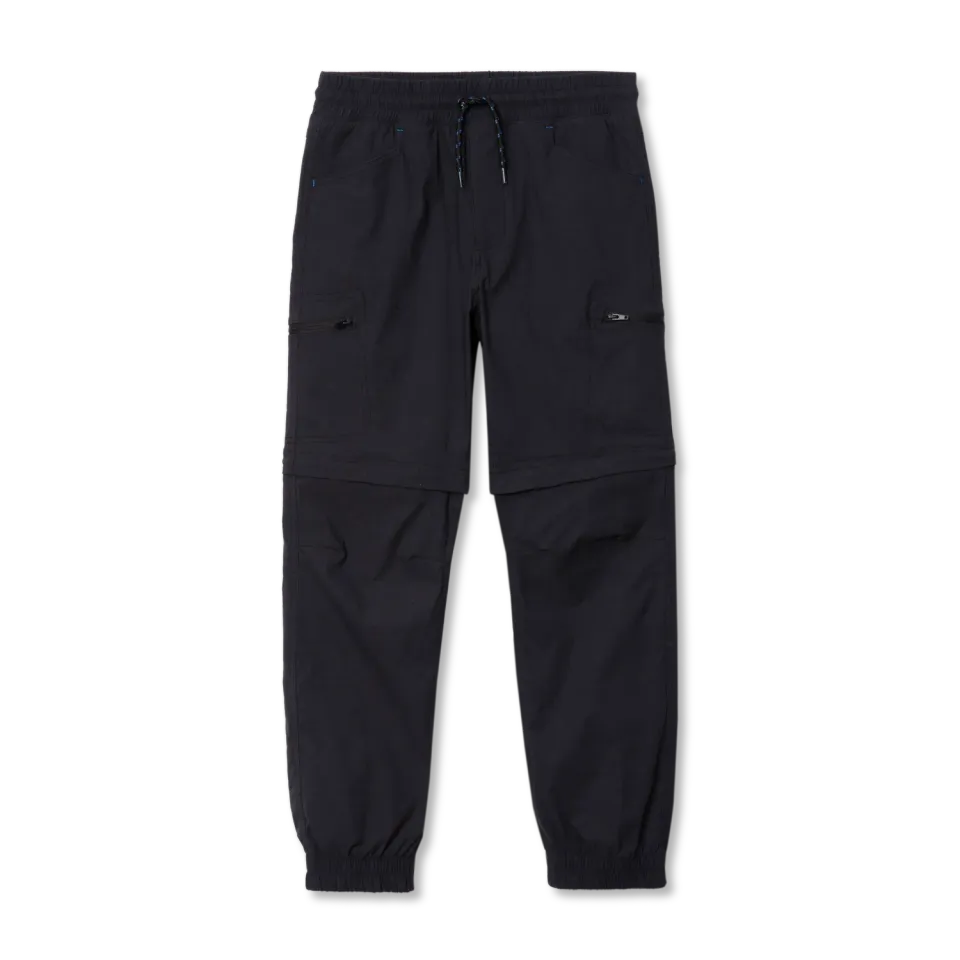 Eddie Bauer Ranger Zip-Off Convertible Jogger pantaloni baieti verde drumetie