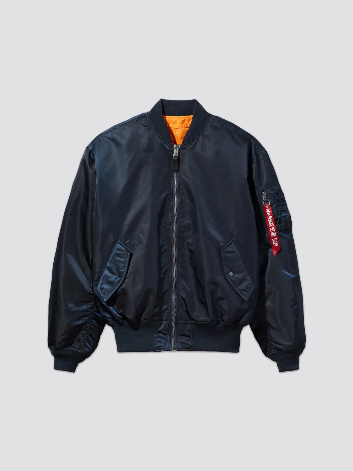 Alpha Industries L-2B Loose geaca bomber negru nailon