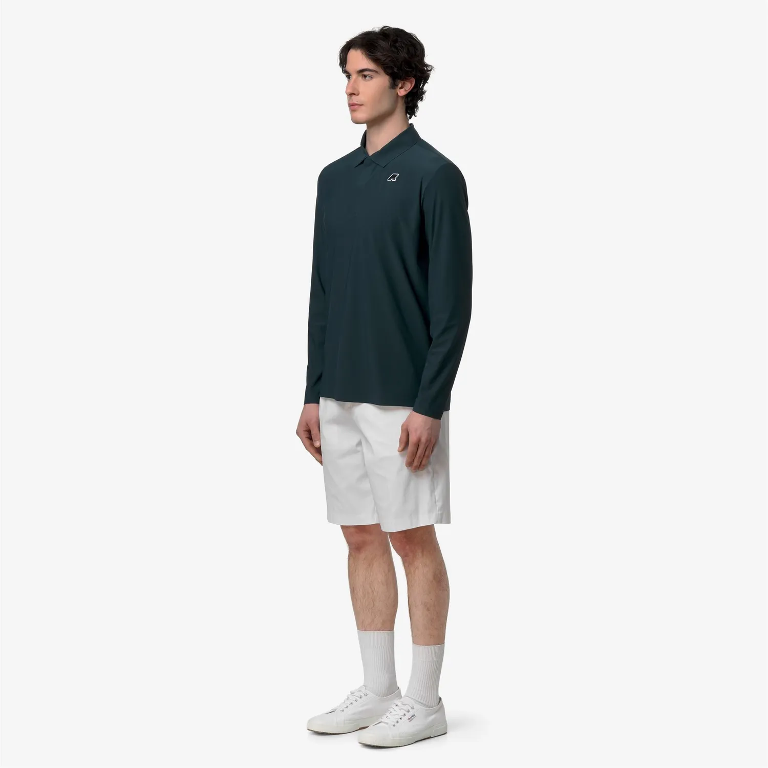K-Way Cleek Golf polo bărbați Green Dk Jungle