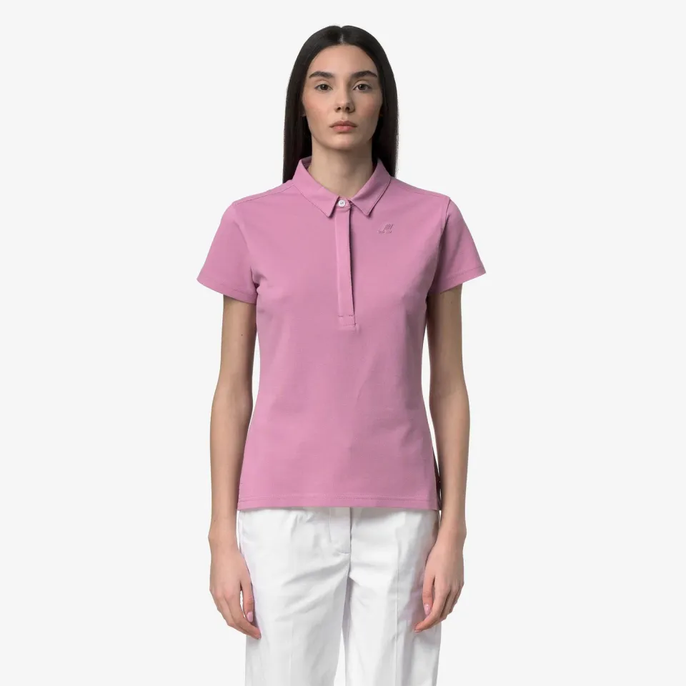 K-Way Amedea Pique Slim polo violet glicine damă