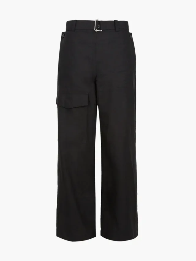Alpha Industries Jiyong Kim Double Front pantaloni negri bumbac
