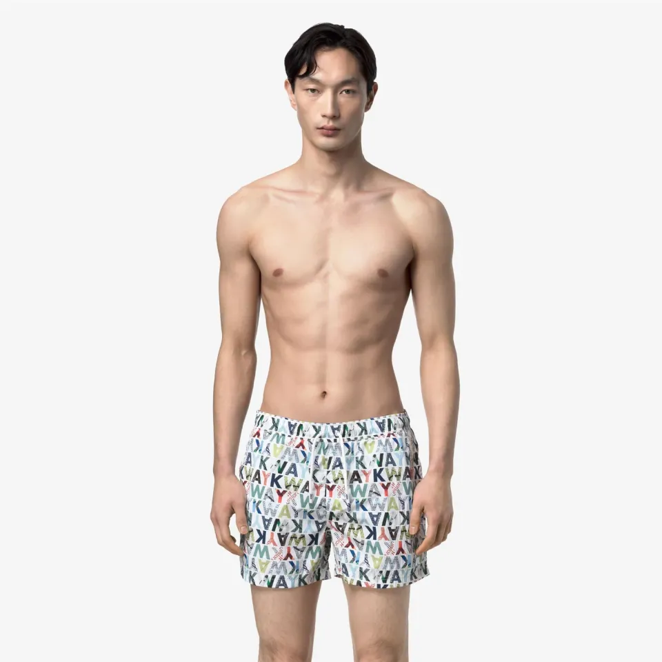 K-Way Hazel Graphic Beach sort inot gri imprimat