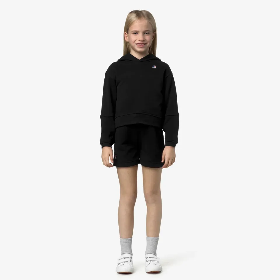 K-Way Rika PC pantaloni scurti fete negri bumbac