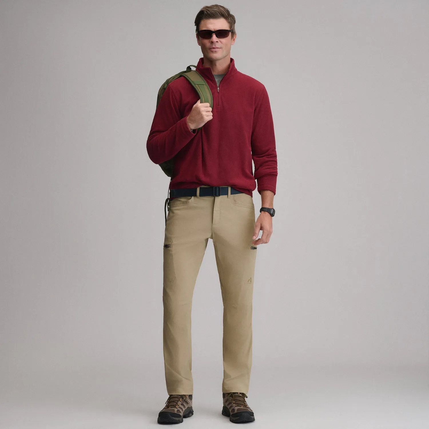 Eddie Bauer Quest 1/4-Zip bluză polar bărbați neagră