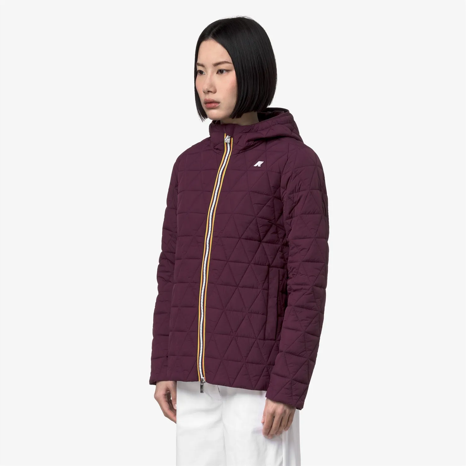 K-Way Madlaine Diamond Quilted Warm geacă damă violet mauve wine