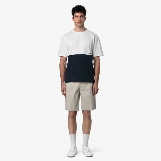 K-Way Solo Jersey Colorblock tricou bărbați Albastru bumbac