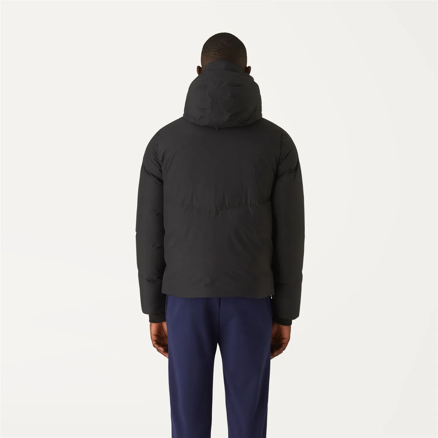 K-Way Hugol geaca barbati neagra puf natural