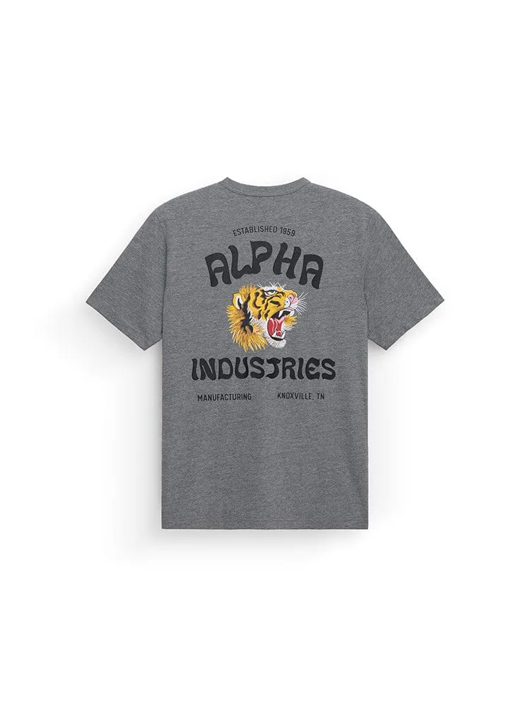 Alpha Industries Tiger Roar tricou Elemental Blue bumbac