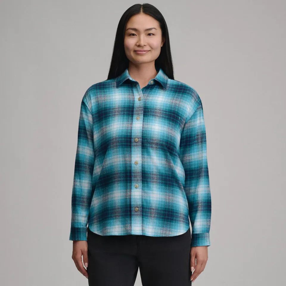 Eddie Bauer Heritage Soft Boyfriend camasa Sea Spray groasa
