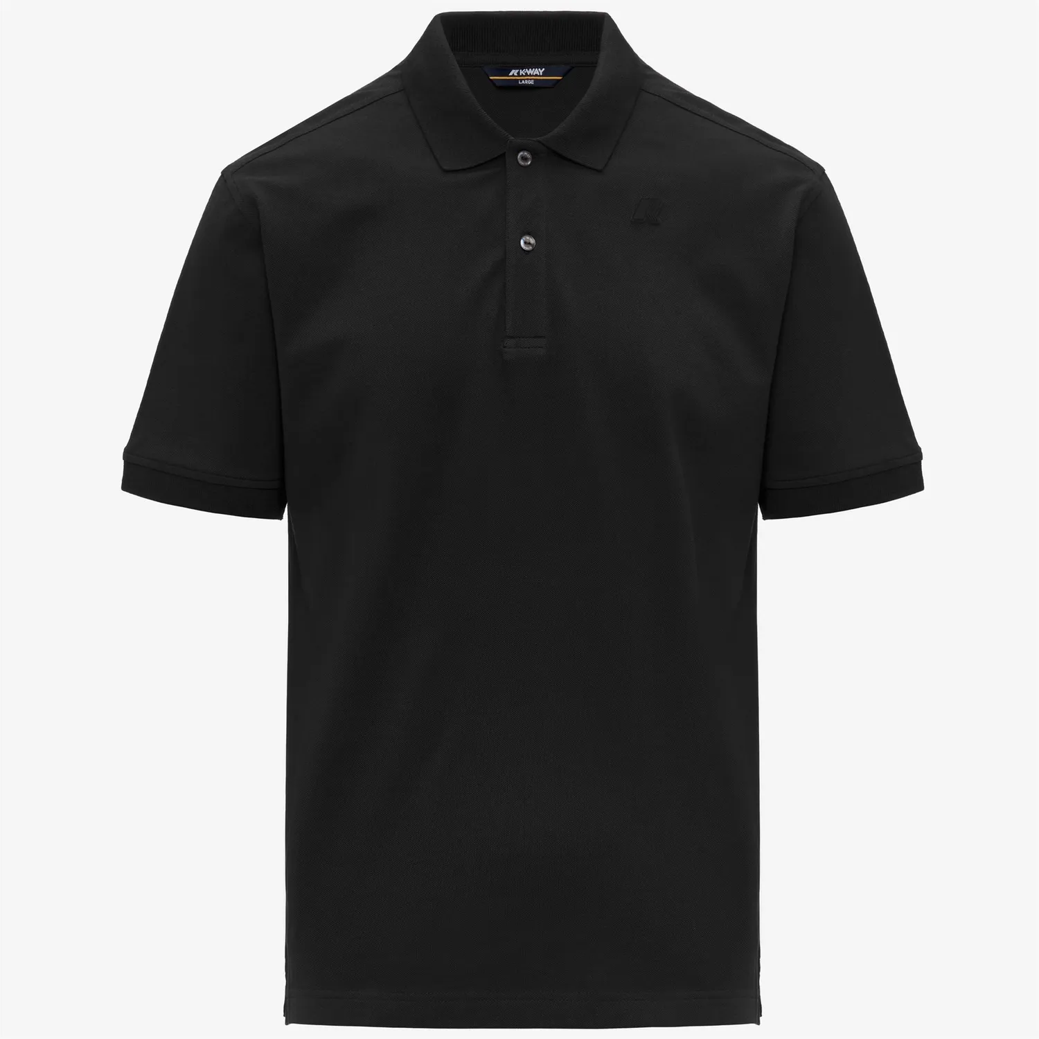 K-Way Simor Pique polo barbati negru bumbac elastic