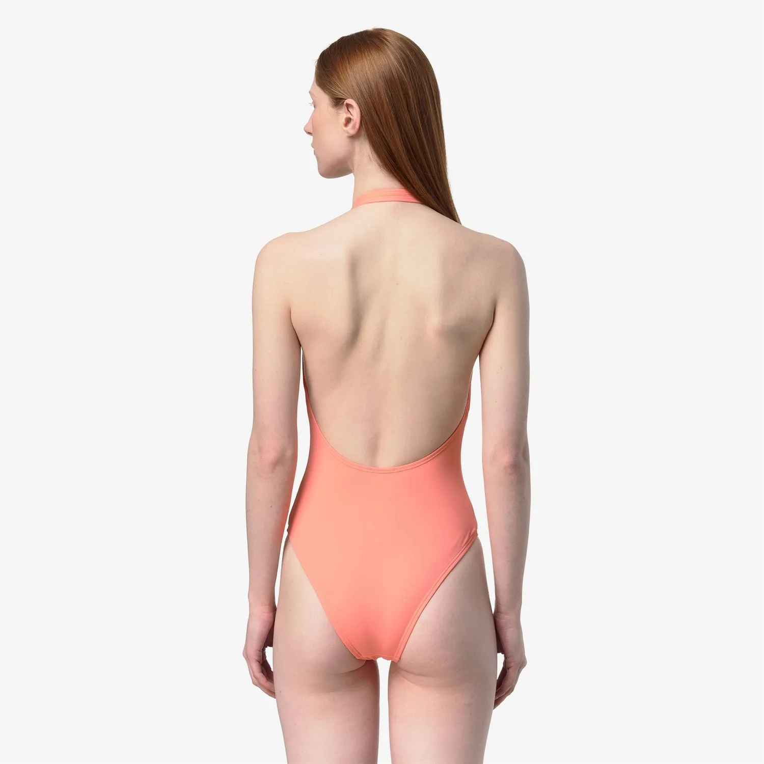 K-Way Sylvie Beach costum baie dama pink pamplemousse