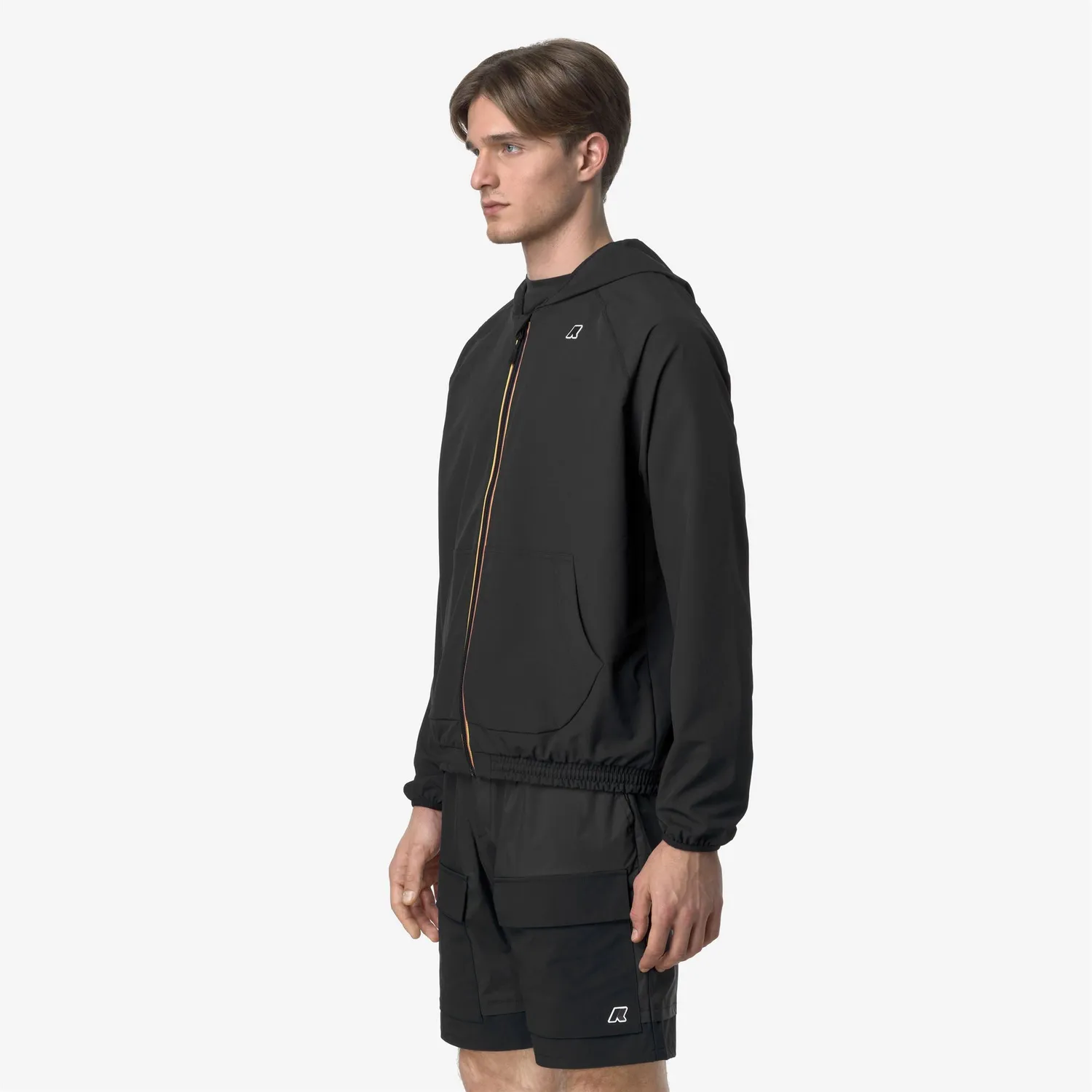K-Way Sia hanorac fleece negru barbati elastic
