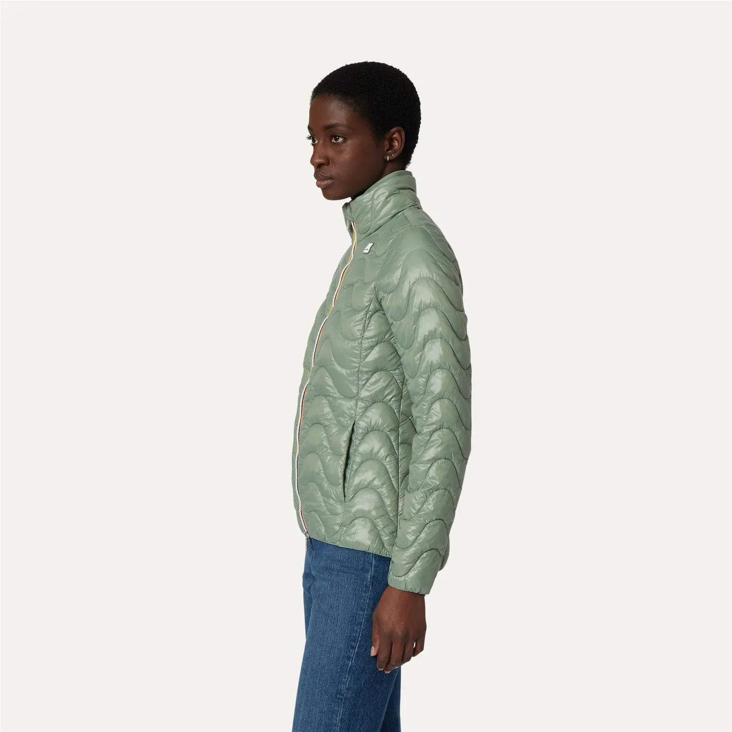 K-Way Violette Quilted Warm geacă verde fjord