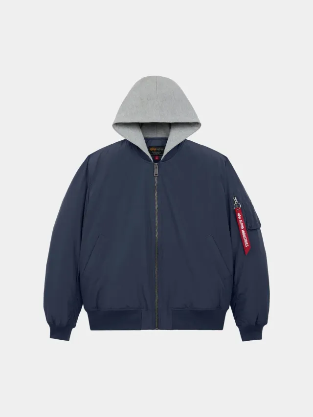 Alpha Industries Natus Relaxed geaca bomber albastru
