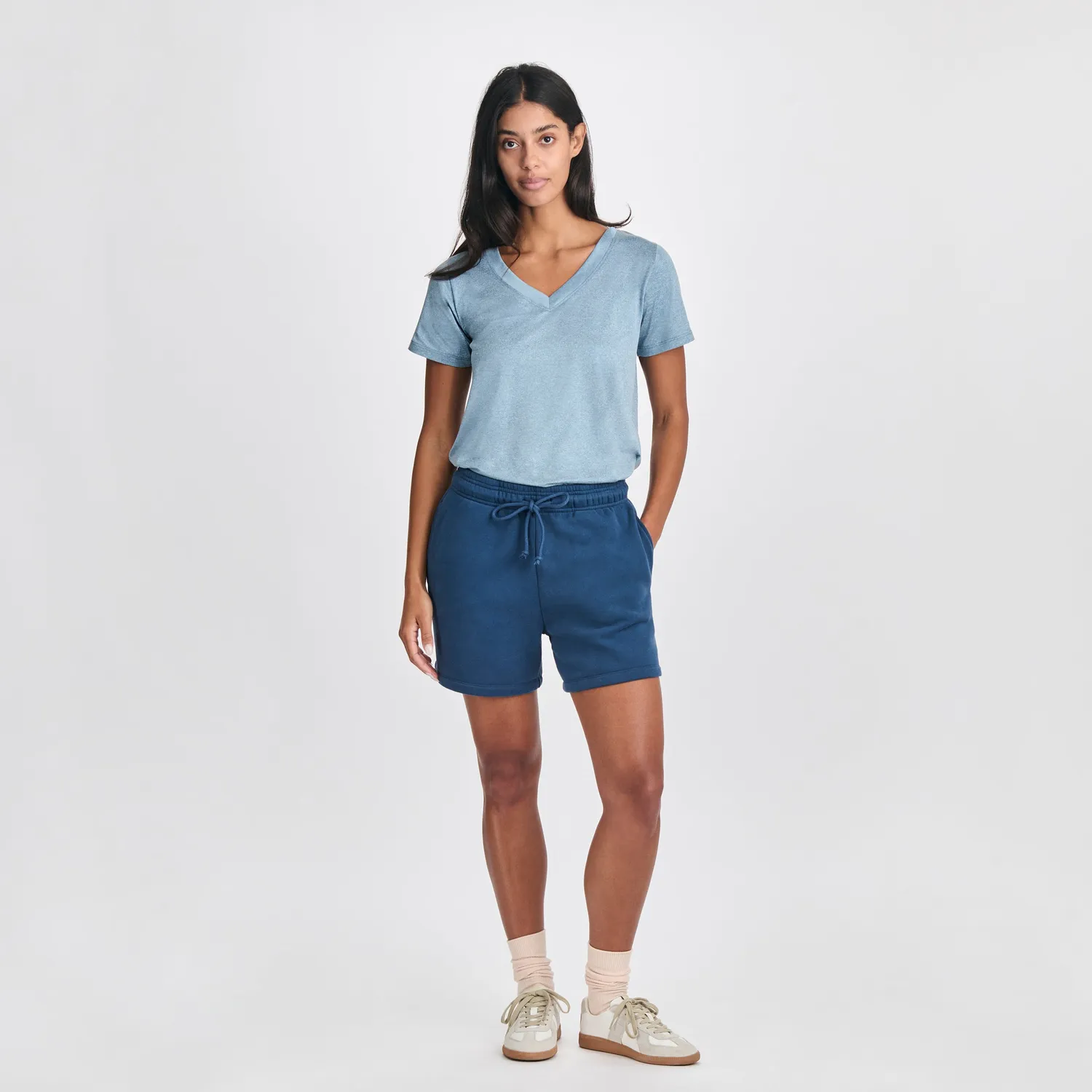 Eddie Bauer Vintage Soft pantaloni scurti dama gri relaxati