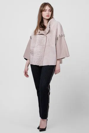 Mareus Pearl 300 poncho shearling piele bej 60 cm