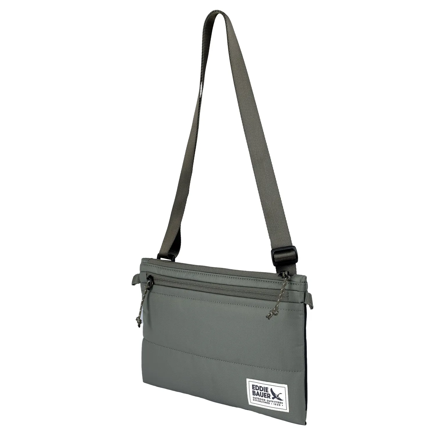 Eddie Bauer Ripstop Puffer geanta crossbody Carbon nailon