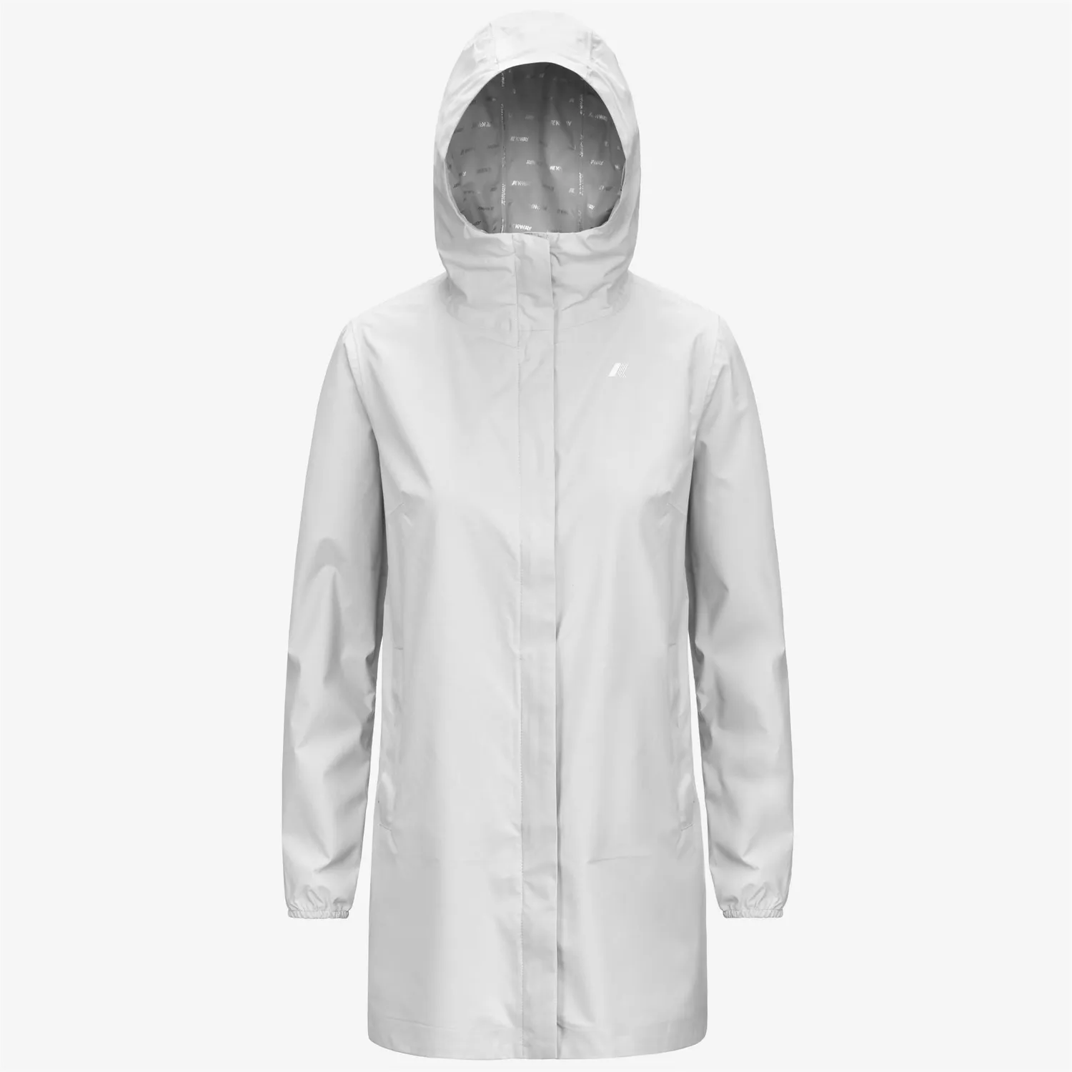 K-Way Sophie Stretch Dot geaca dama alba impermeabila