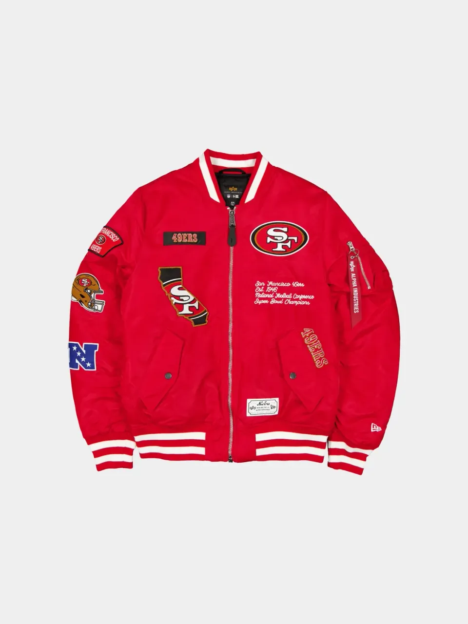 Alpha Industries MA-1 Bomber geaca rosie barbati