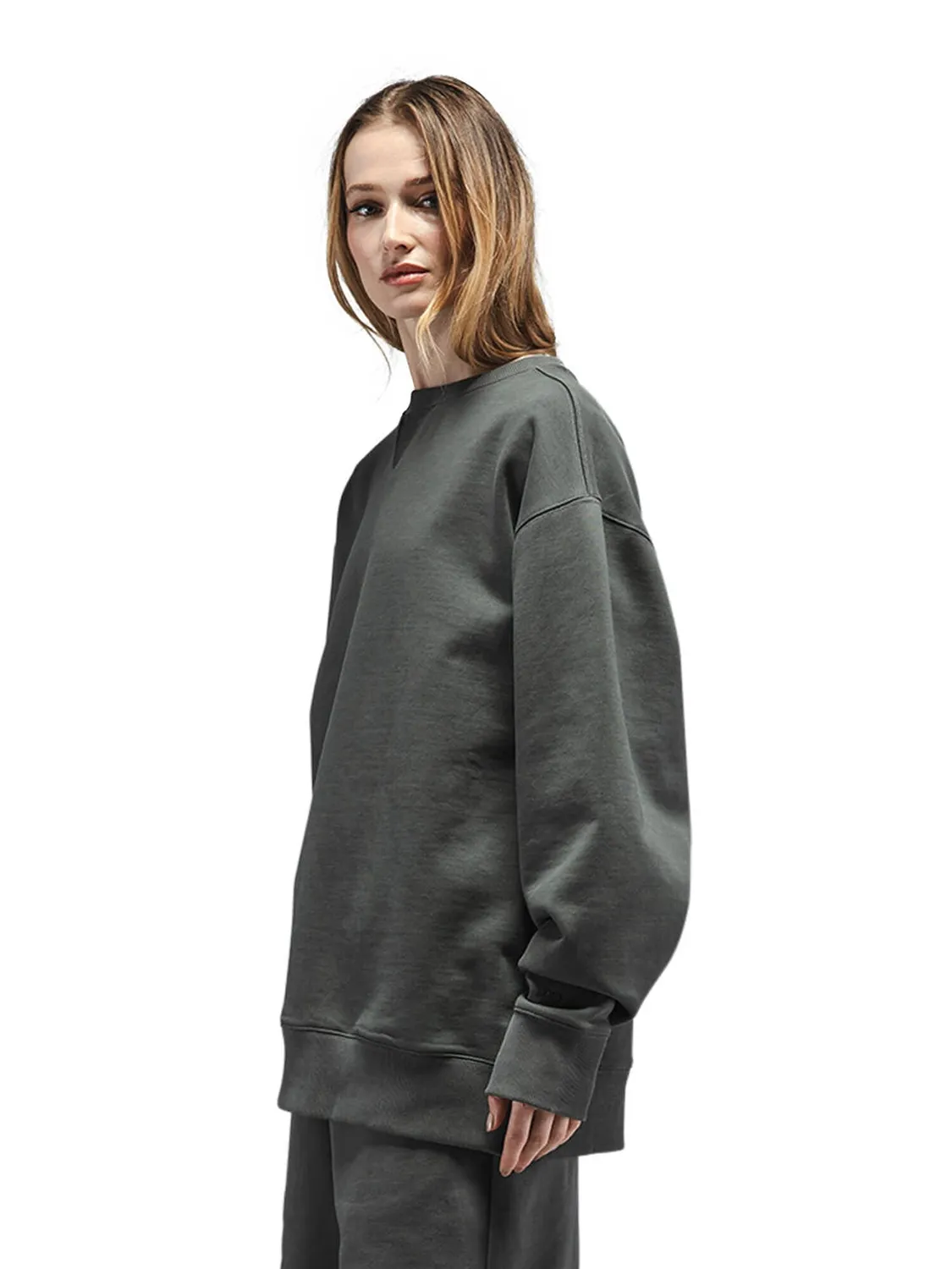 Alpha Industries French Terry Crewneck Gen II bluză charcoal moale