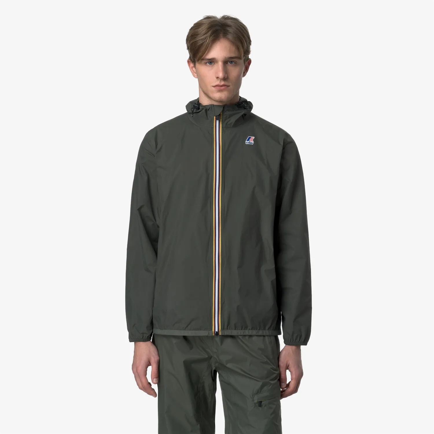 K-Way Le Vrai Claude geacă unisex verde impermeabilă