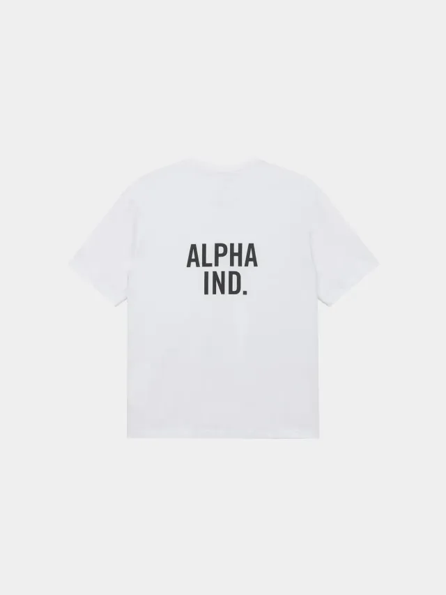 Alpha Industries UNFRM tricou White buzunar bumbac