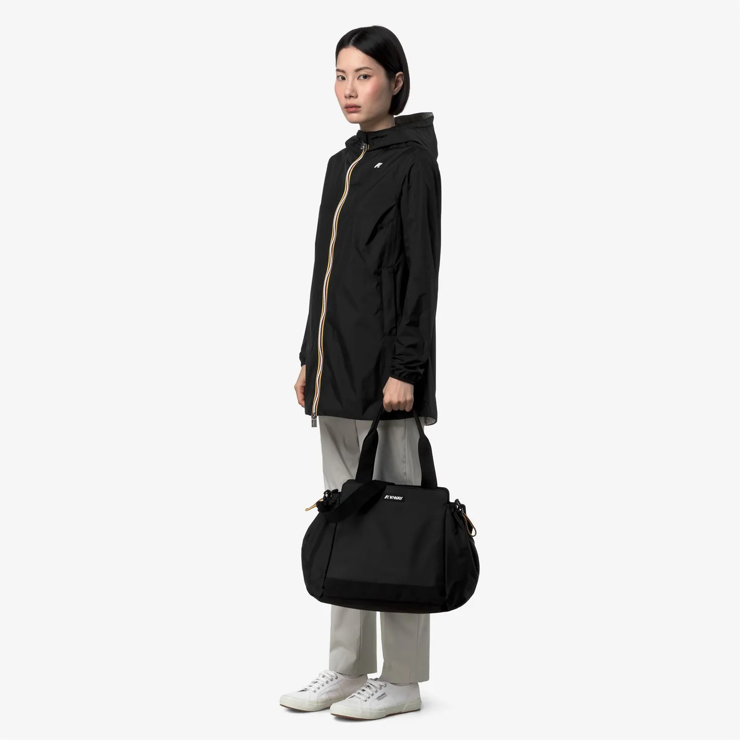 K-Way Aisy geanta tote dama neagra 30x32x18 cm
