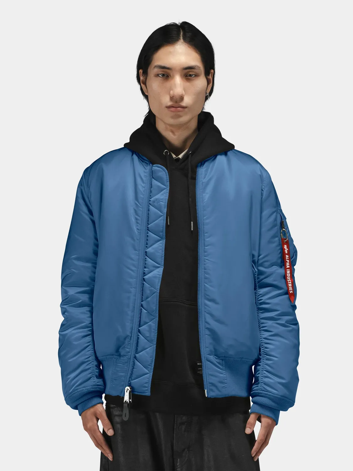 Alpha Industries MA-1 geacă bomber reversibilă albastru elemental