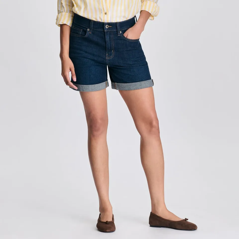 Eddie Bauer pantaloni scurți damă denim Cascade boyfriend
