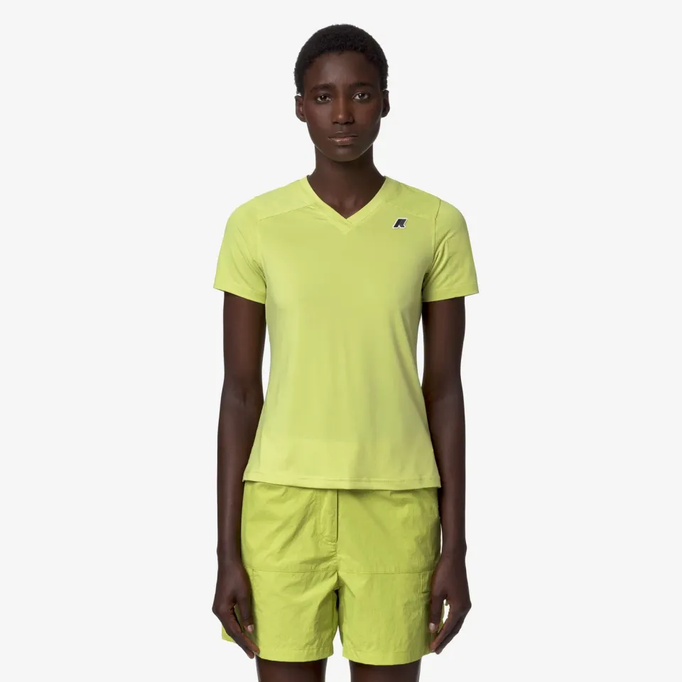 K-Way Gannat tricou damă verde celery protecție UV