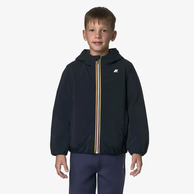 K-Way Jack Plain Warm geaca baieti albastru calduroasa