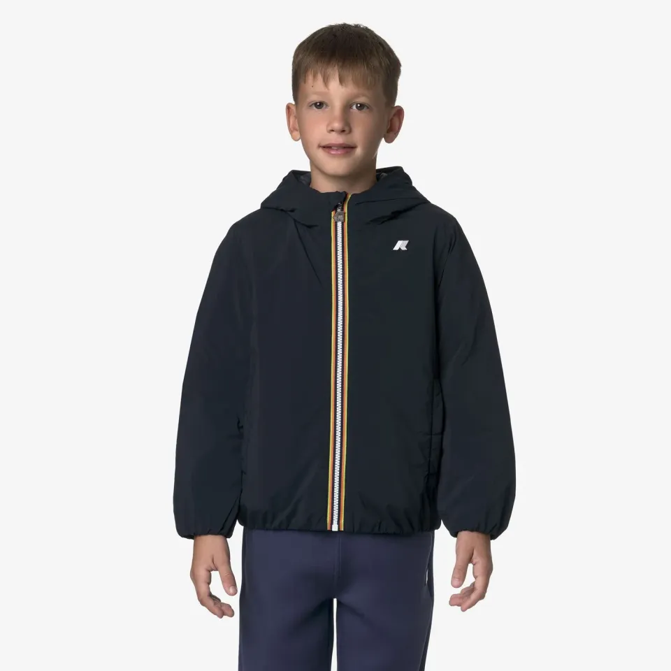 K-Way Jack Plain Warm geaca baieti albastru calduroasa