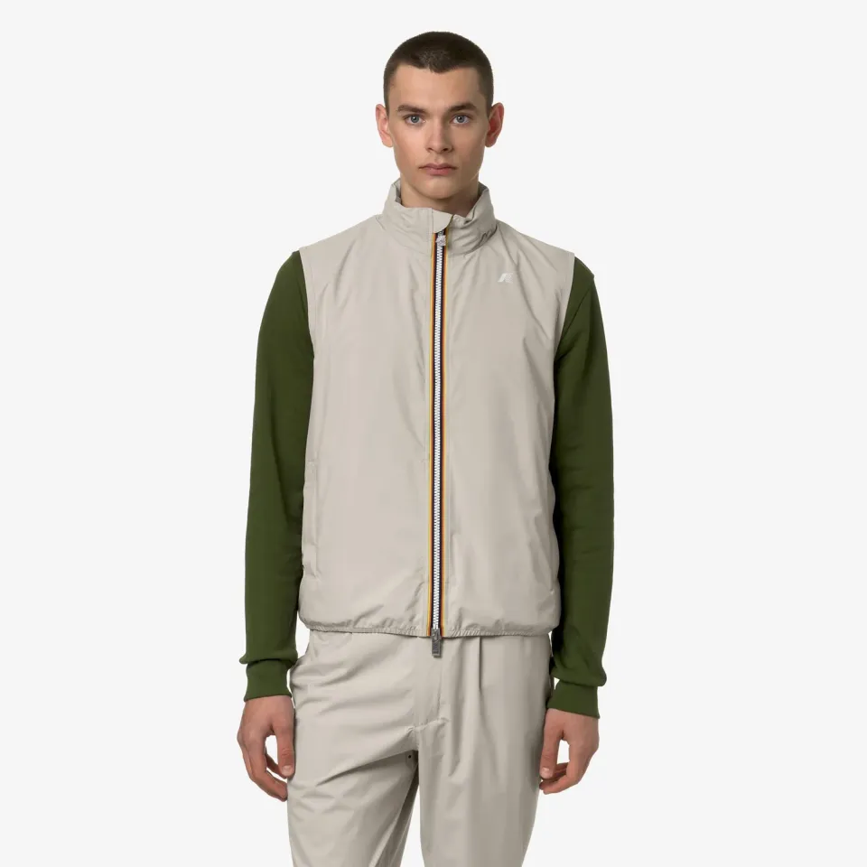 K-Way Valen Stretch Dot vesta barbati bej impermeabila