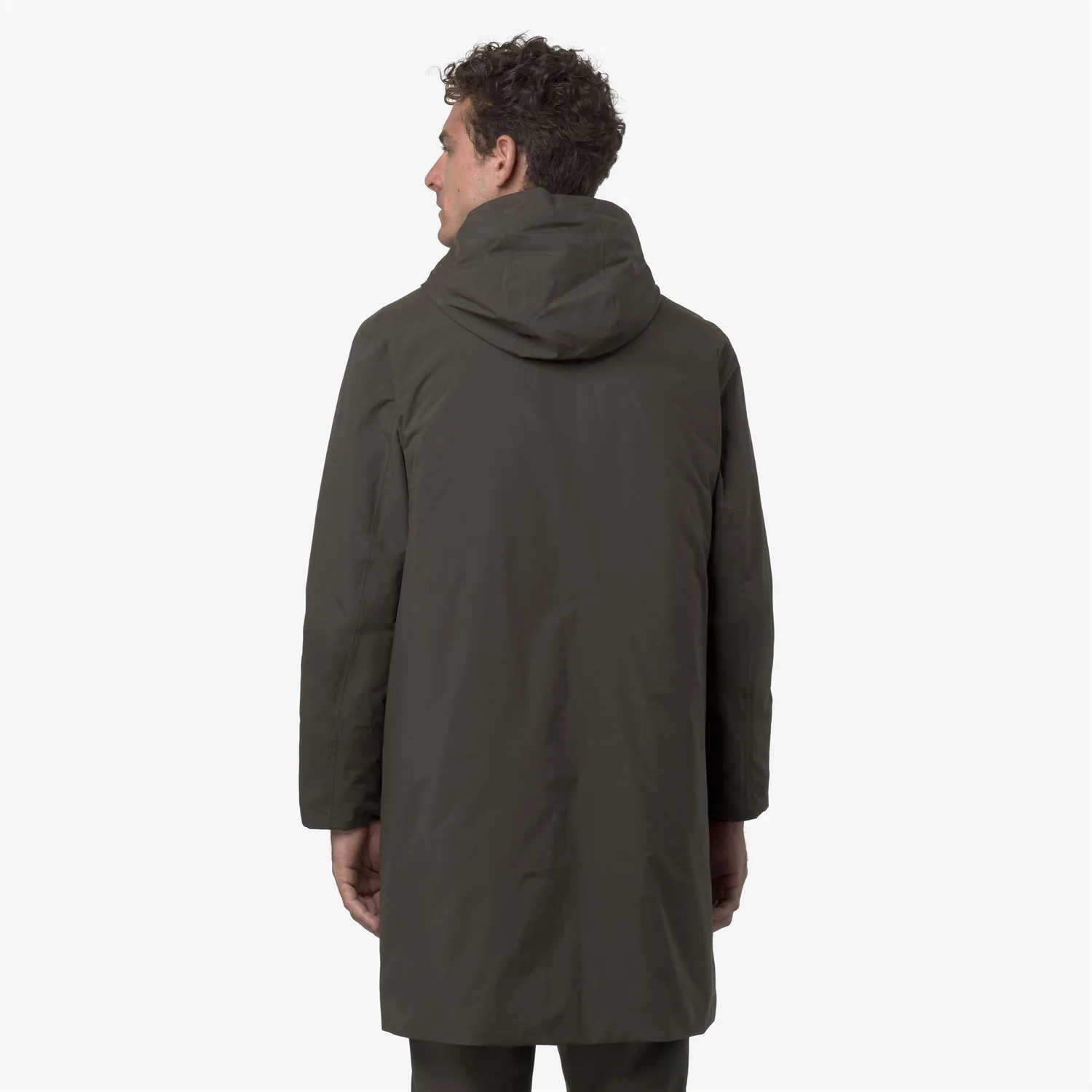 K-Way Klassic Thomas Warm Ottoman geaca lunga negru-masliniu