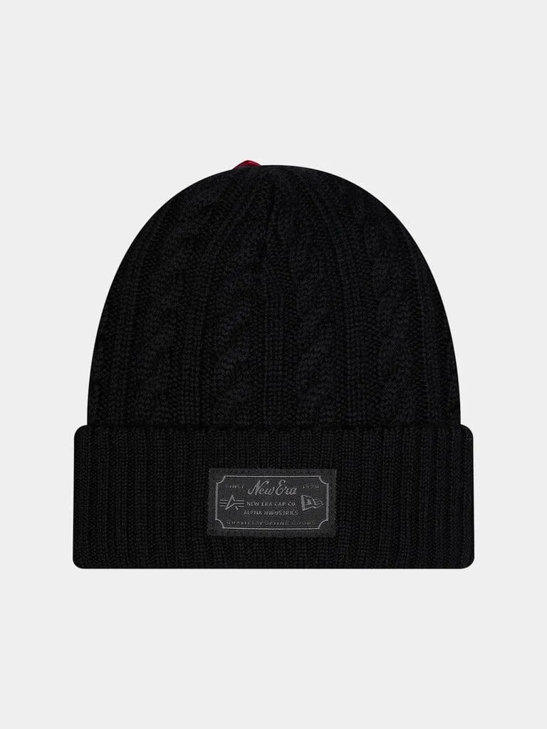 Alpha Industries Boston Bruins x New Era caciula lana neagra