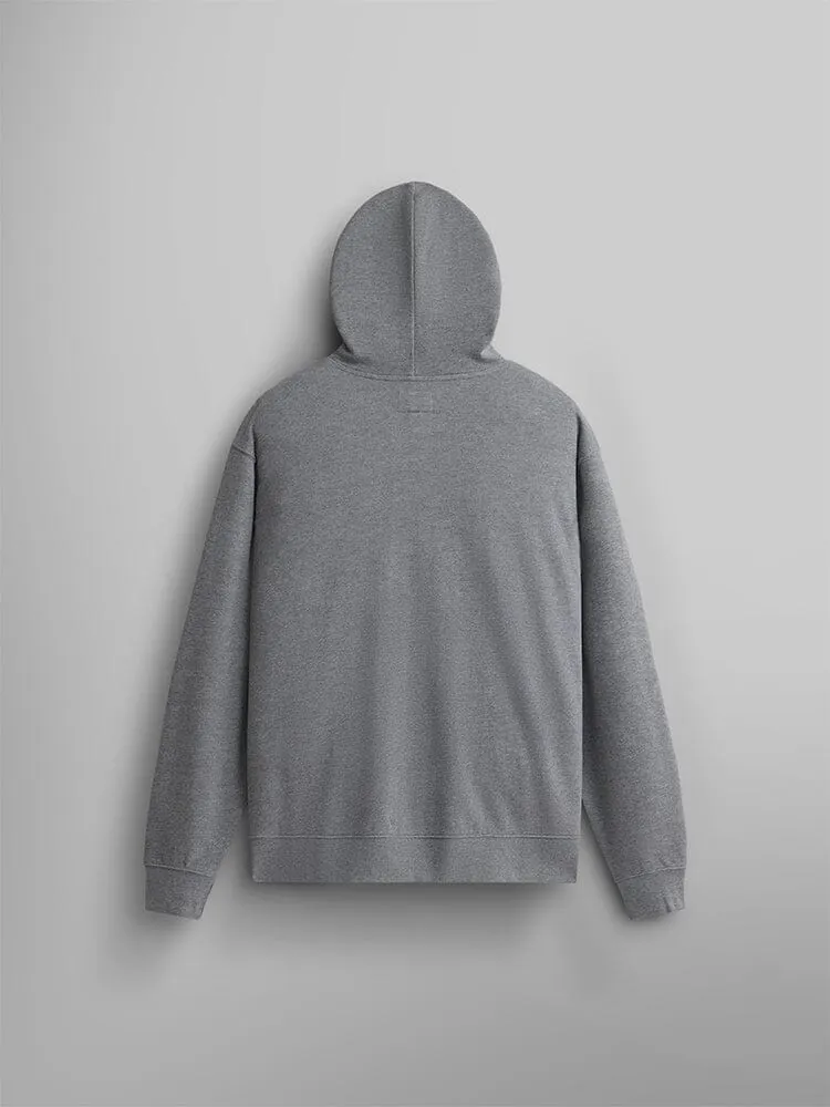 Alpha Industries Essential hanorac negru bumbac cu glugă
