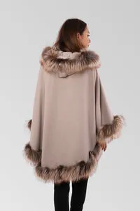 Mareus Brown Frost 80 capa casmir dama cu vulpe