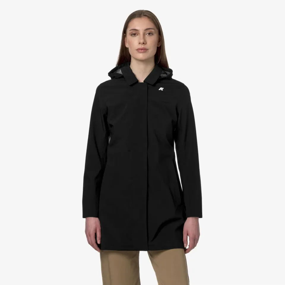 K-Way Mathy Bonded Jersey geaca dama negru impermeabila