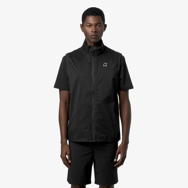 K-Way Croixer Travel vesta unisex negru impermeabila