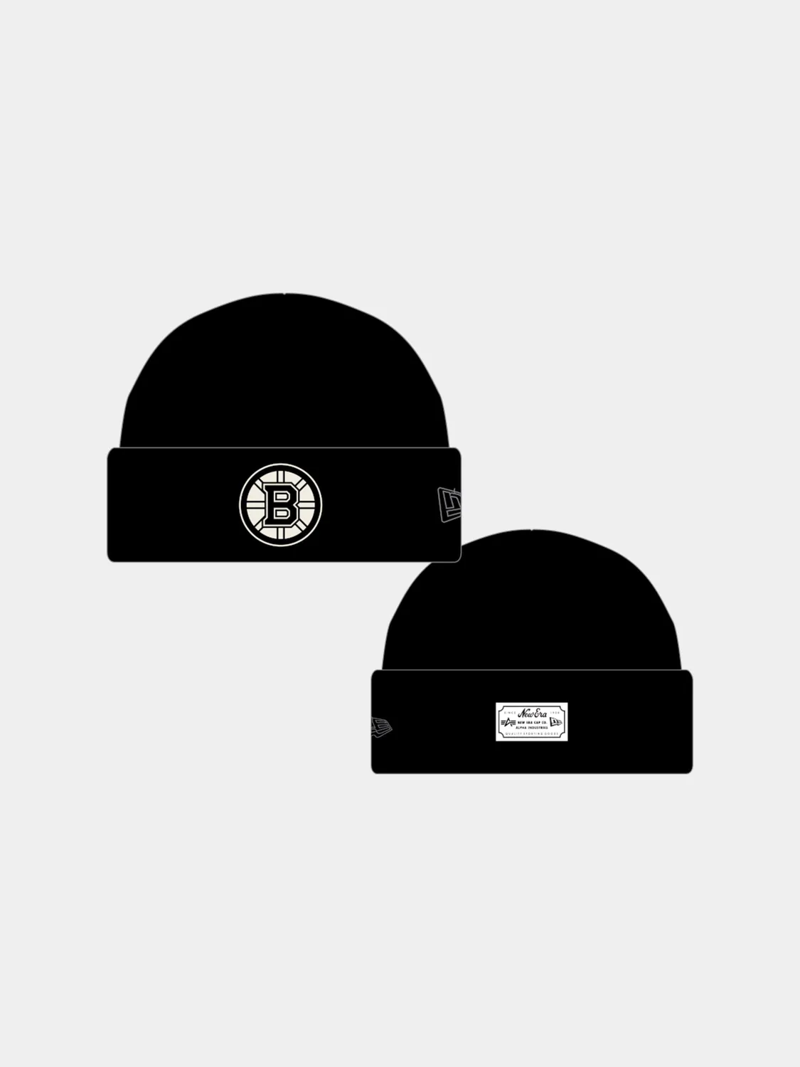 Alpha Industries Bruins caciula neagra lana merinos marime unica