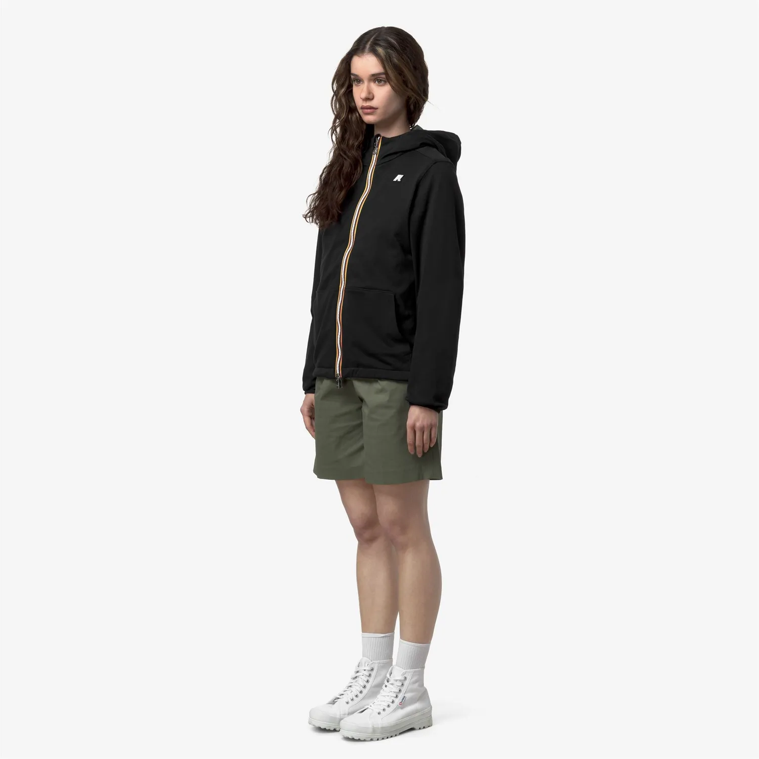 K-Way Jake Double Interlock geaca scurta reversibila negru-verde