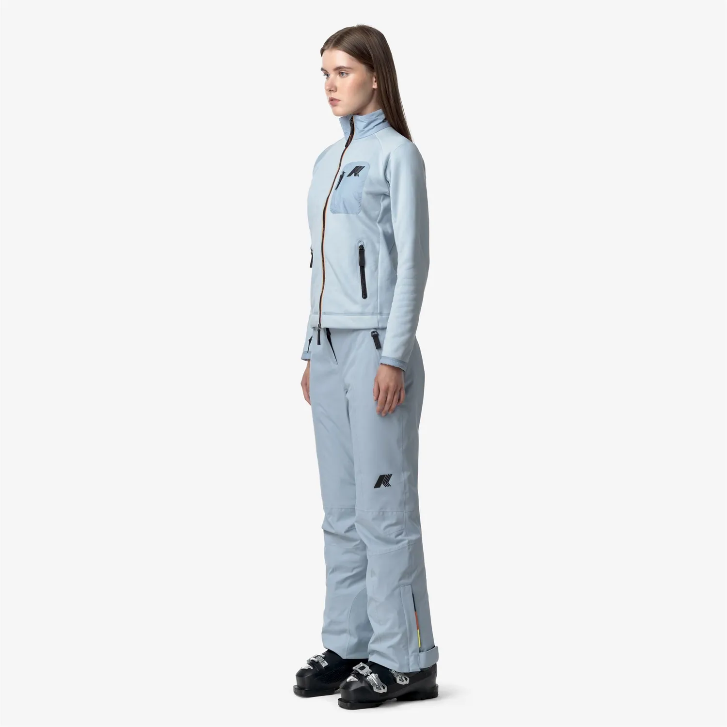 K-Way Bonneval Microtwill pantaloni schi Blue Avio impermeabili