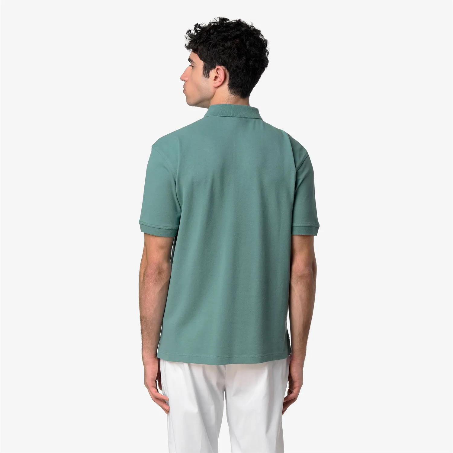 K-Way Simor polo bărbați verde mine bumbac