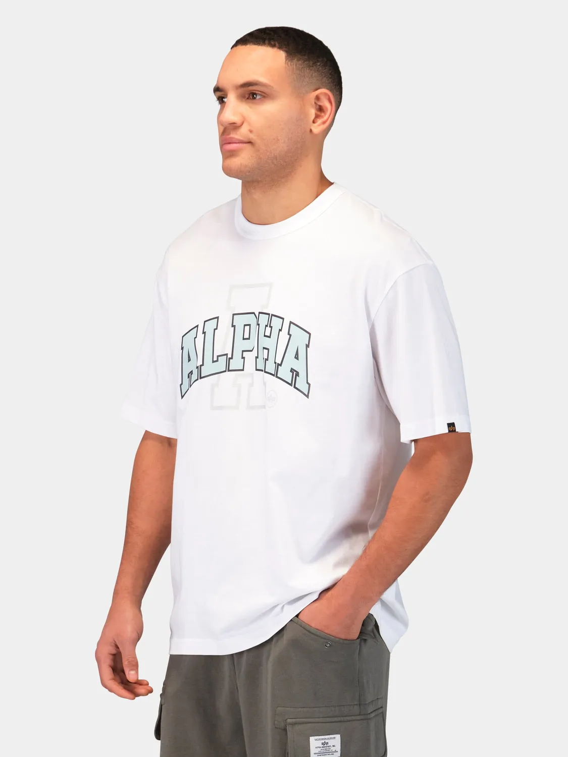 Alpha Industries Collegiate A tricou albastru replica blue