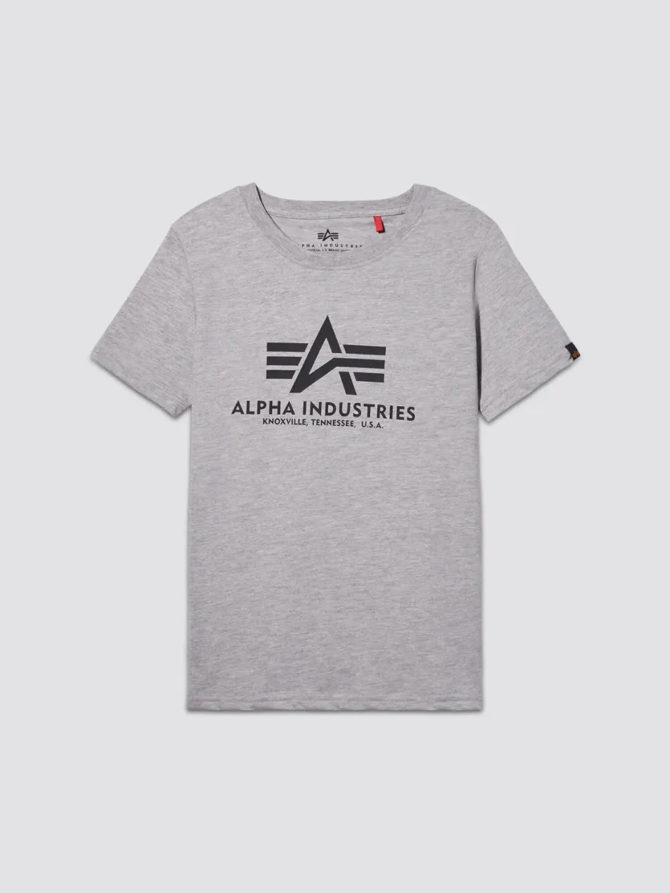 Alpha Industries Youth Basic Tee tricou gri heather bumbac