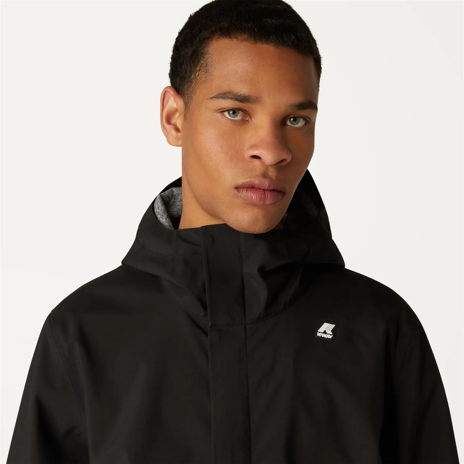 K-Way Tommy Bonded Jersey parka barbati negru