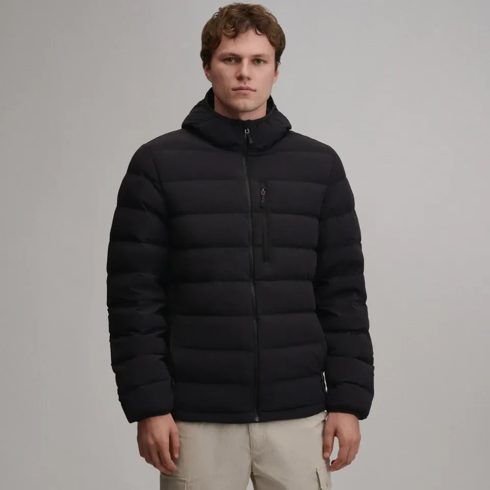 Eddie Bauer EB Stretch geaca barbati negru puf 650