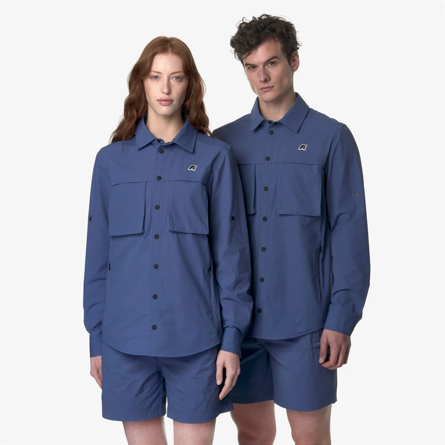 K-Way Seyne camasa unisex albastru stretch